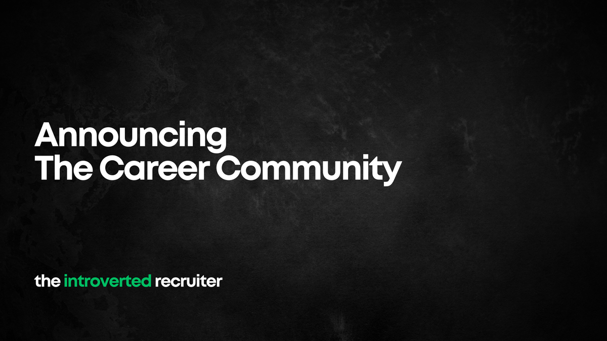 Announcing The Career Community